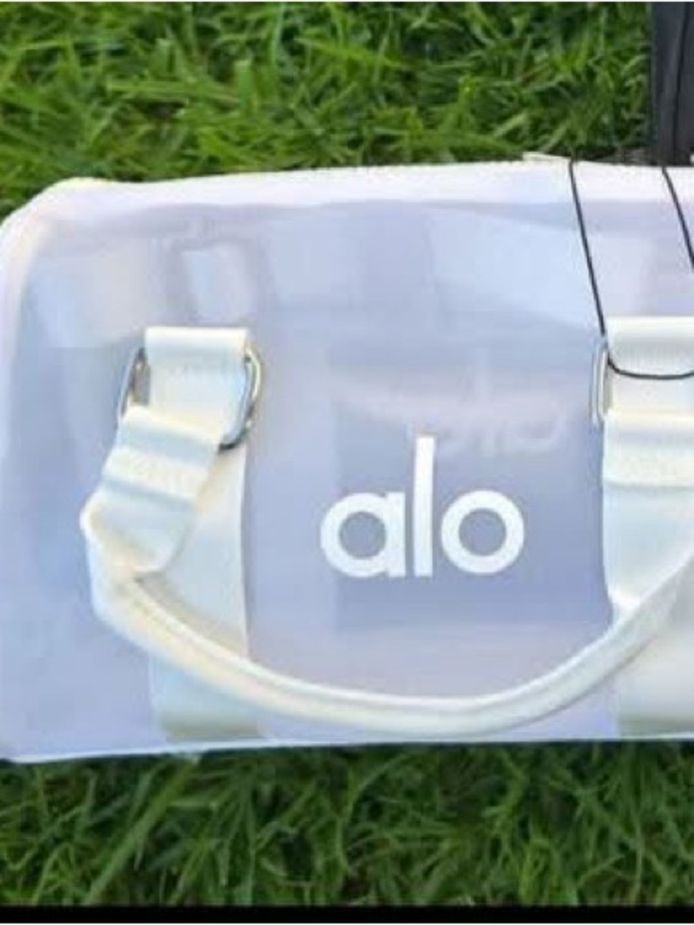 Small bag ALO Yoga White Women's Duffel Tote with Removable Strap - Picture 2 of 6